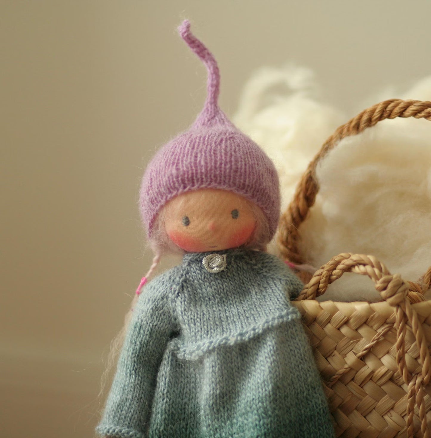 Knitted Doll 14 inches