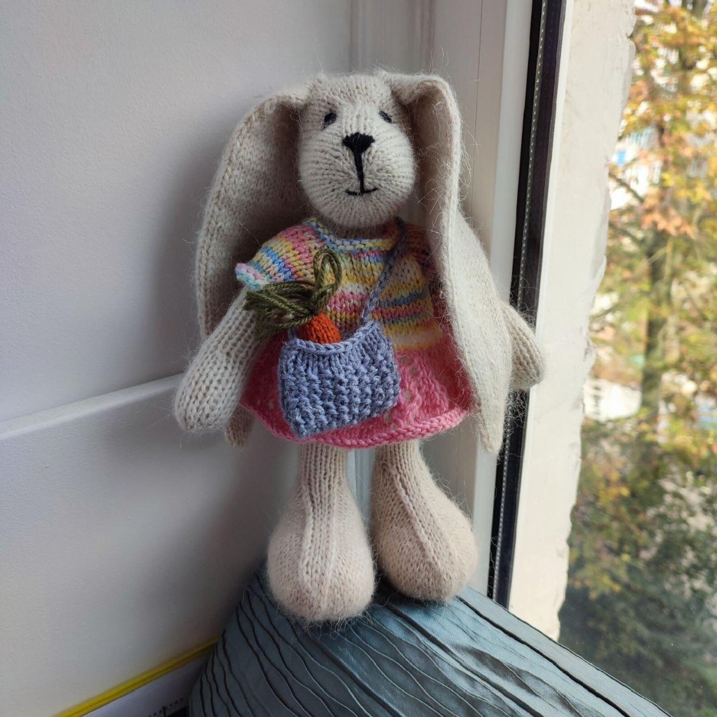 Handmade Knitted Bunny Couple